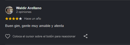 Reseña de Diego Andree Zapata Gallo para Fit Body Piura